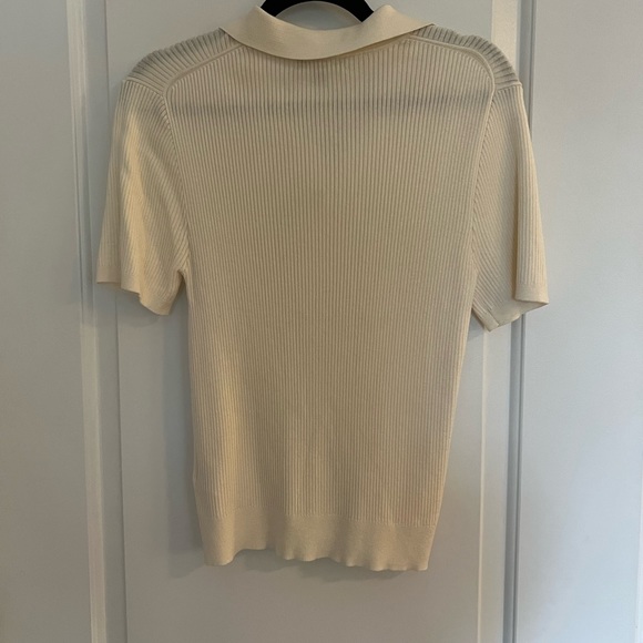 J. Crew Ivory Ribbed Polo - Picture 6 of 8